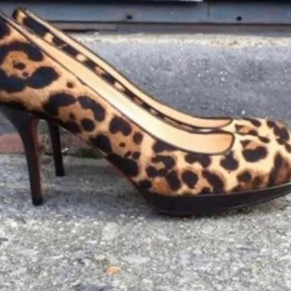 Nwt: Christian Louboutain prorata 90 leopard print size 37 - Picture 2 of 4